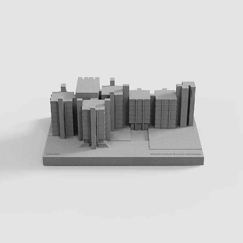Home Decor Center - LOUISCON | リチャード医学研究所 | セメント建築モデル、モダンなミニマリストの家の装飾、コンクリートの家の装飾品