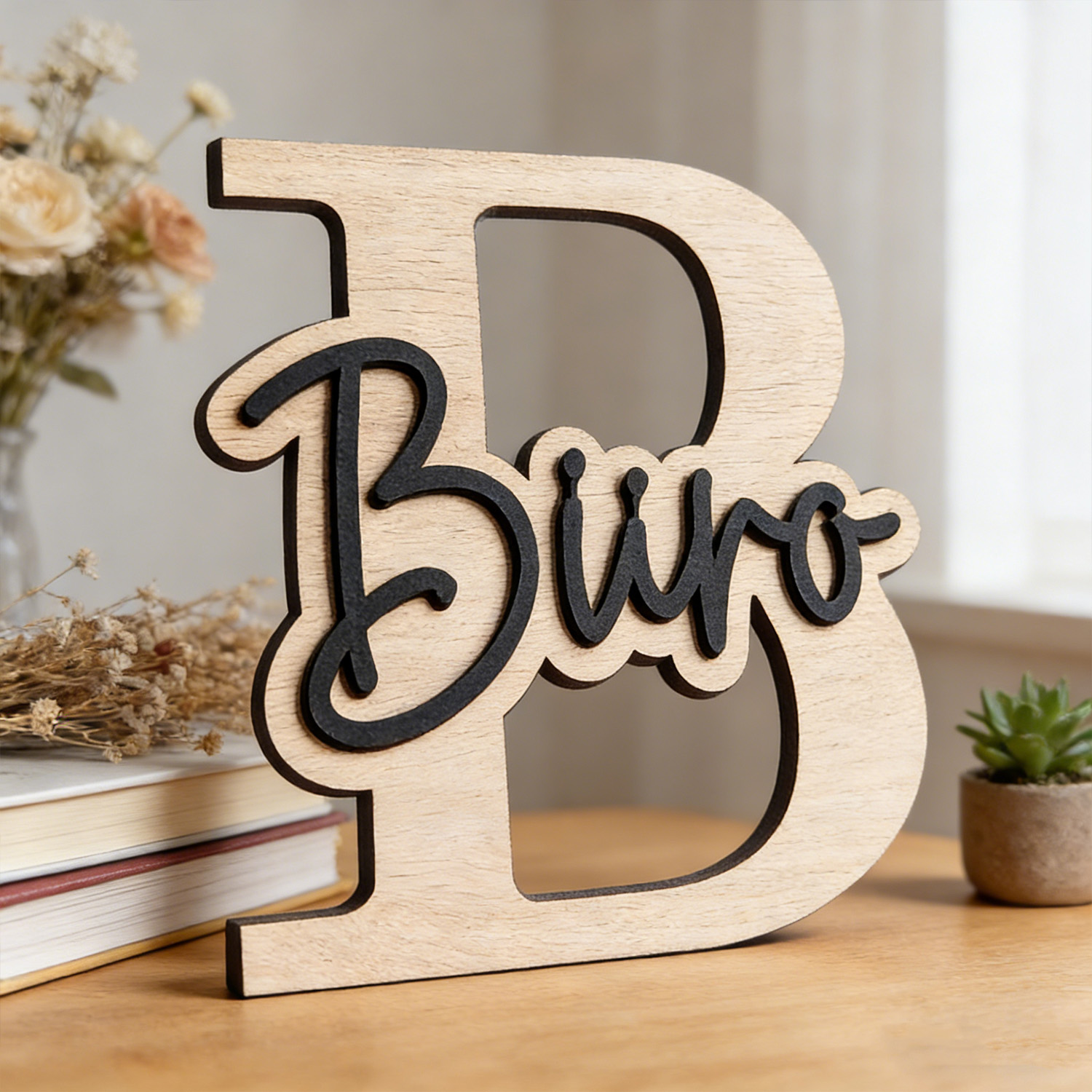Home Decor For Wedding - 1個のカスタマイズ可能な木製文字ドアサイン、カスタマイズ可能なコンテンツ、パーソナライズされた子供部屋の装飾、赤ちゃんの名前識別用