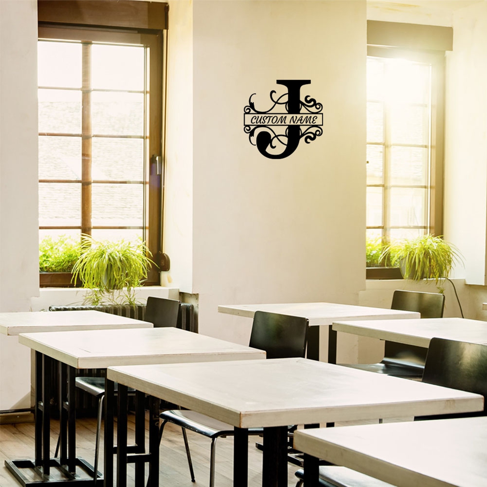 Home Decor Wall Tiles - 1PC ファッション文字 J カスタム名装飾ステッカー防水家の装飾パーティー装飾用壁アートデカール