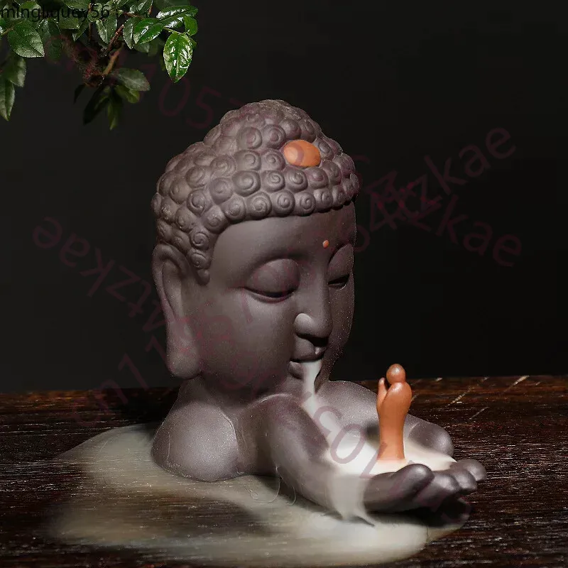 Incense Stick Holder - お香コーン 仏頭ホルダー 逆流香コーンバーナー お香スティック