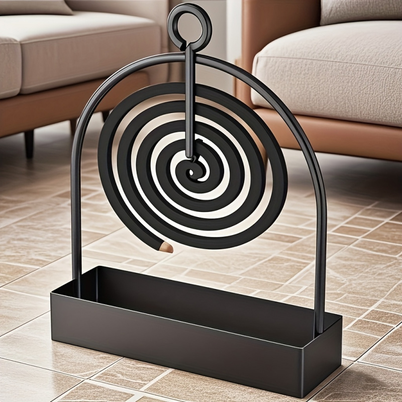 Incense Stick Holder - 1A蚊取り線香ホルダー、白檀製スタンド、金属素材、蚊帳や線香を吊るすのに適しています、特にdに最適です。