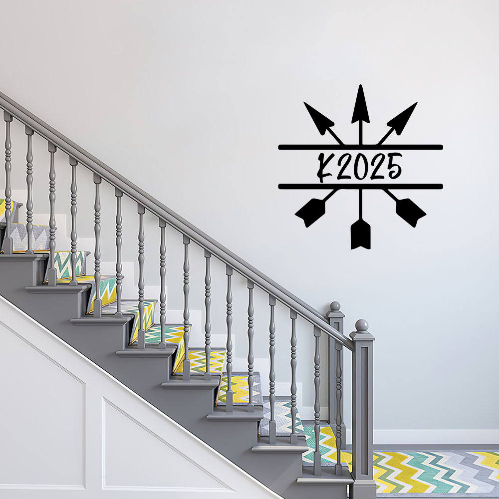 Home Decor Wall Tiles - 1PC 新しい矢印パーソナライズされたテキストウォールステッカーモダンなウォールステッカー家の装飾ステッカー壁画