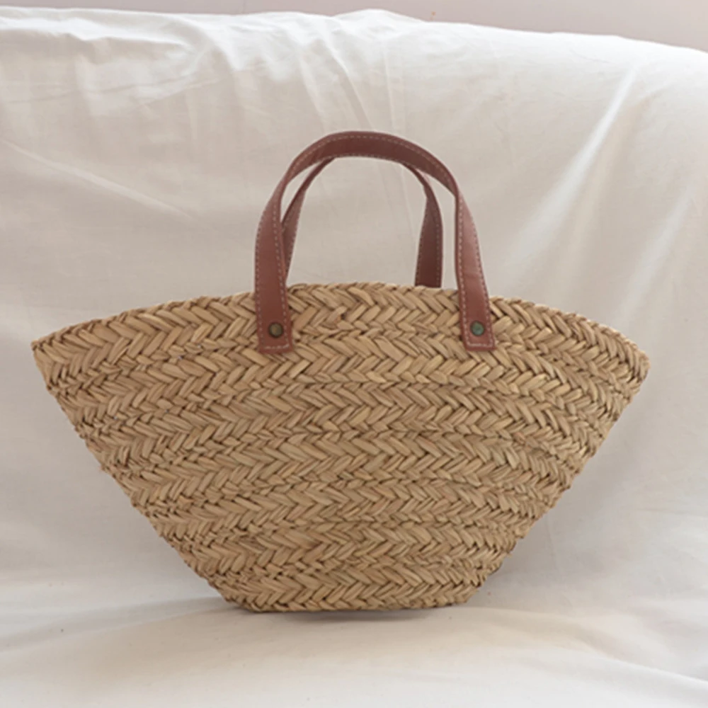 Home Decor Rattan - ボヘミアン麦わら帽子の女性用籐バッグ,デザイナーの織りバッグ,トラベルバスケット,ビーチバッグ,ショルダーバッグ