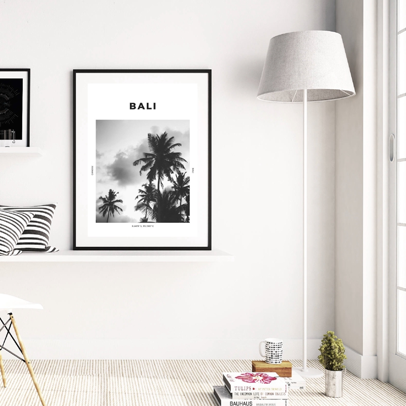 バラのトラベルプリント黒白の写真ポスター壁アート座標cang - Home Decor Ubud のレビューと価格
