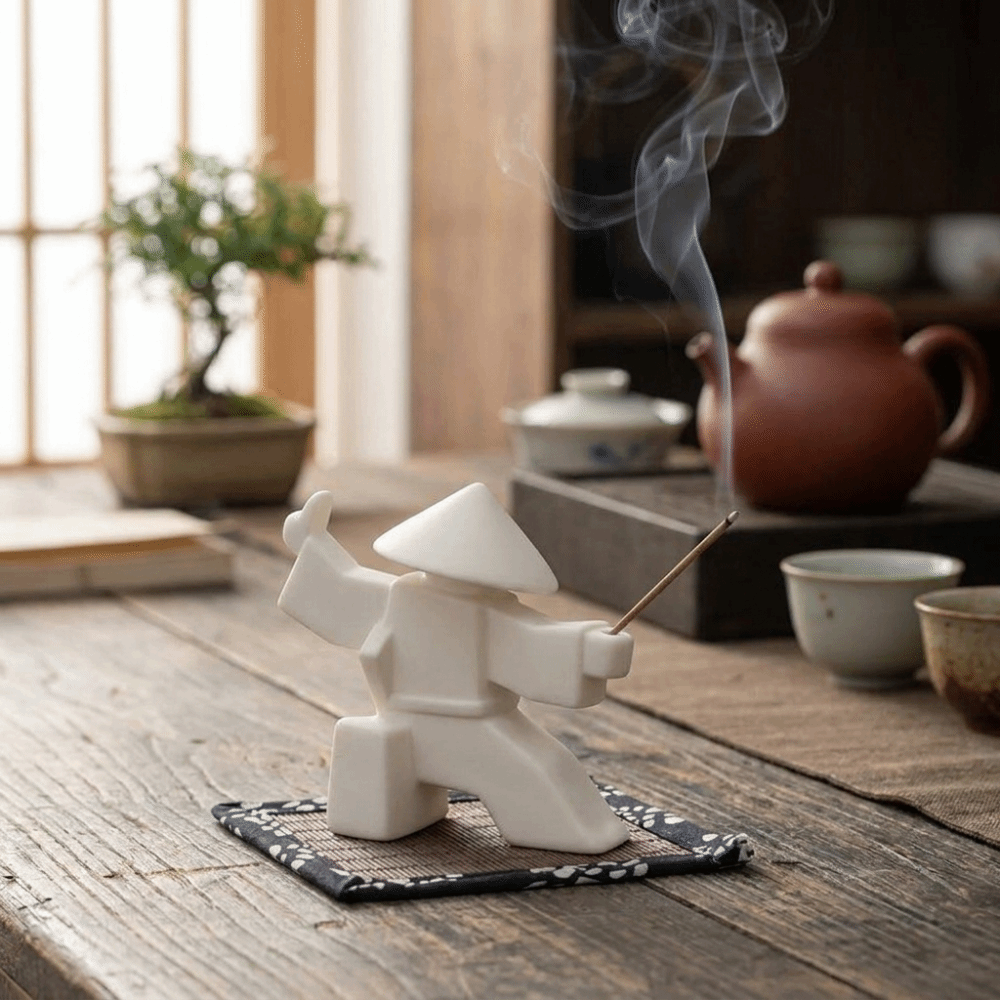 2 個 3D プリントされたサムライ香立てサムライ置物ユニー - Incense Stick Holder のレビューと価格