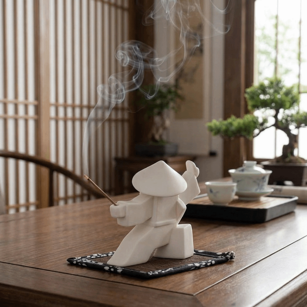 2 個 3D プリントされたサムライ香立てサムライ置物ユニー - Incense Stick Holder のレビューと価格