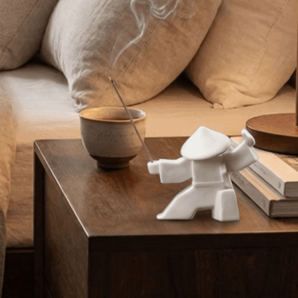 2 個 3D プリントされたサムライ香立てサムライ置物ユニー - Incense Stick Holder のレビューと価格