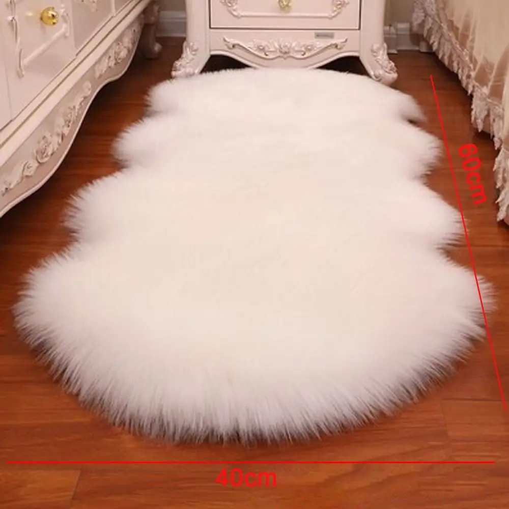 人工毛の長いシープスキンのカーペット,柔らかいウールのフロア - Cowhide Rug Faux のレビューと価格