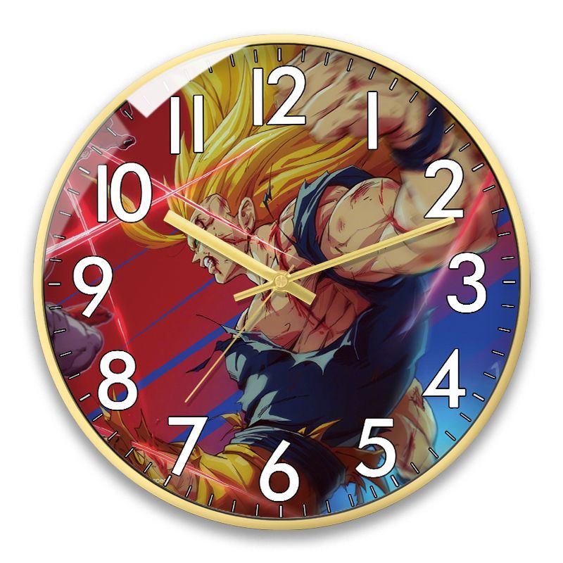 アニメドラゴンボール孫悟空漫画キャラクタークォーツ壁掛け時計 - Wall Clock Silent のレビューと価格