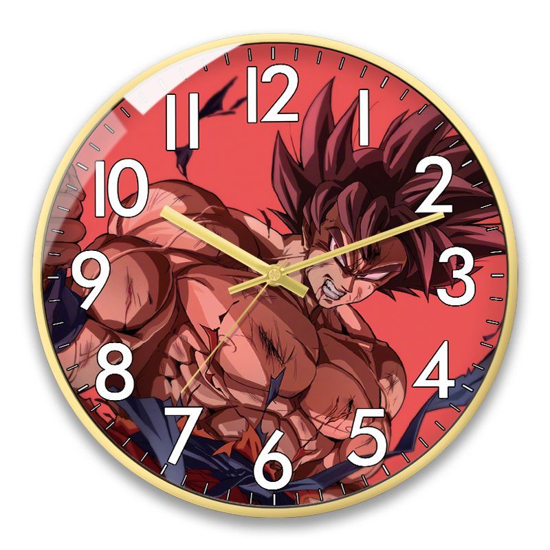 アニメドラゴンボール孫悟空漫画キャラクタークォーツ壁掛け時計 - Wall Clock Silent のレビューと価格