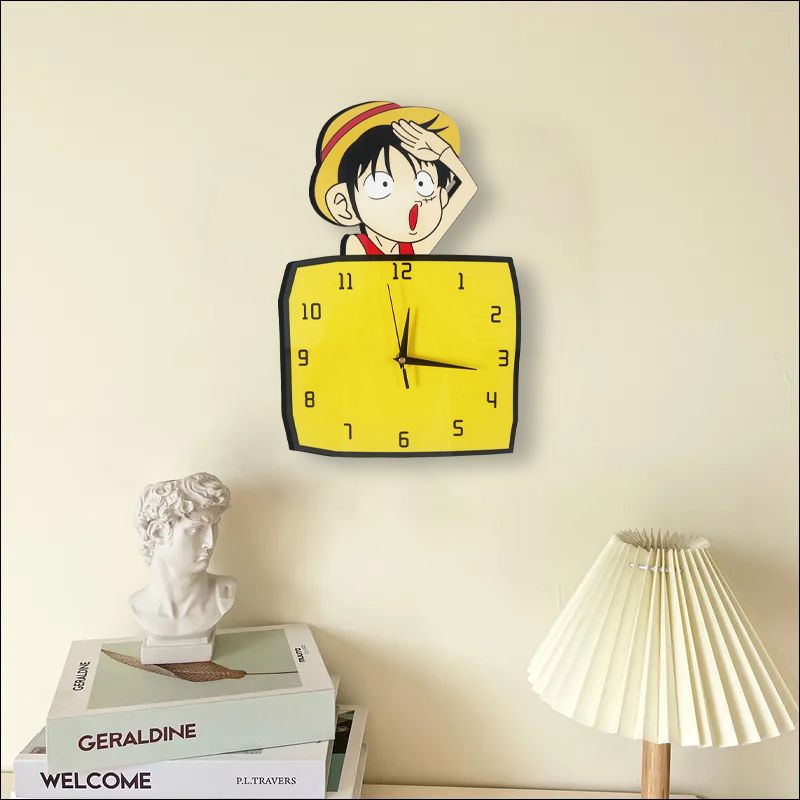 モンキー・D・ルフィかわいい甘いかわいい人格アニメ周辺機器寝 - Wall Clock Silent のレビューと価格