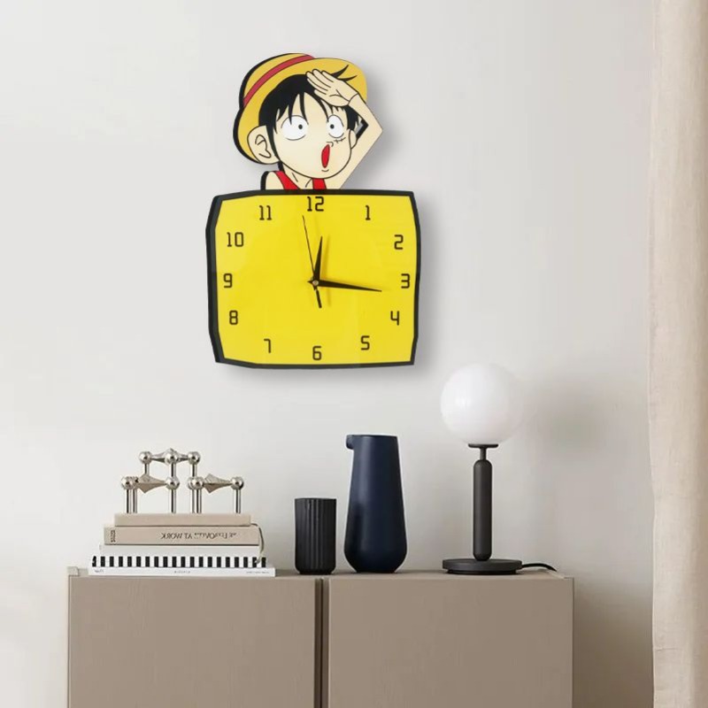 モンキー・D・ルフィかわいい甘いかわいい人格アニメ周辺機器寝 - Wall Clock Silent のレビューと価格