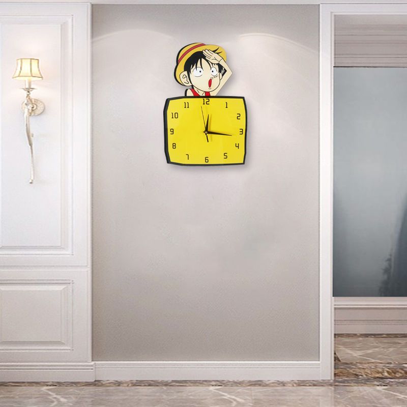 モンキー・D・ルフィかわいい甘いかわいい人格アニメ周辺機器寝 - Wall Clock Silent のレビューと価格