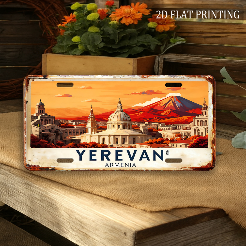 エレヴァン アルメニア都市風景ブリキ看板 - ヴィンテージ耐 - Home Decor Yerevan のレビューと価格