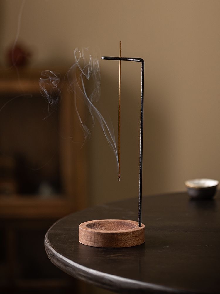 クリエイティブな逆さ香炉、線香立て、木製丸型香炉、寝室、家の - Incense Stick Holder のレビューと価格