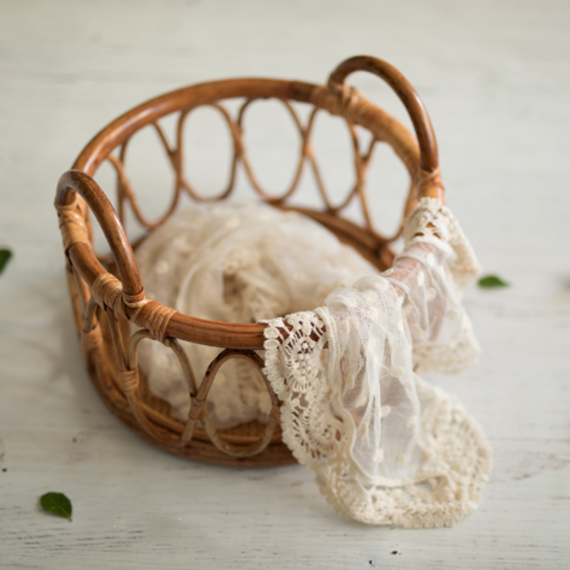 新生児用籐バスケット,写真アクセサリー,手作り家具,竹製椅子 - Home Decor Rattan のレビューと価格