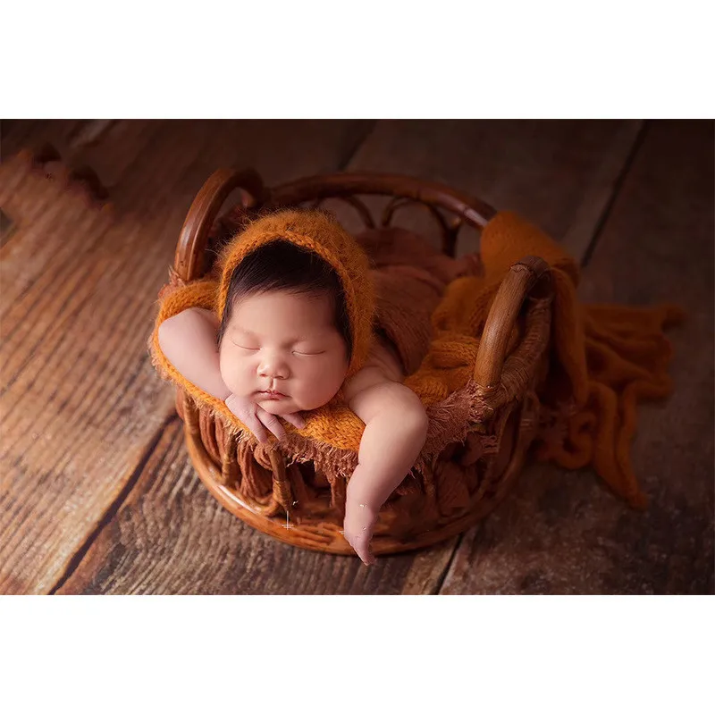 新生児用籐バスケット,写真アクセサリー,手作り家具,竹製椅子 - Home Decor Rattan のレビューと価格