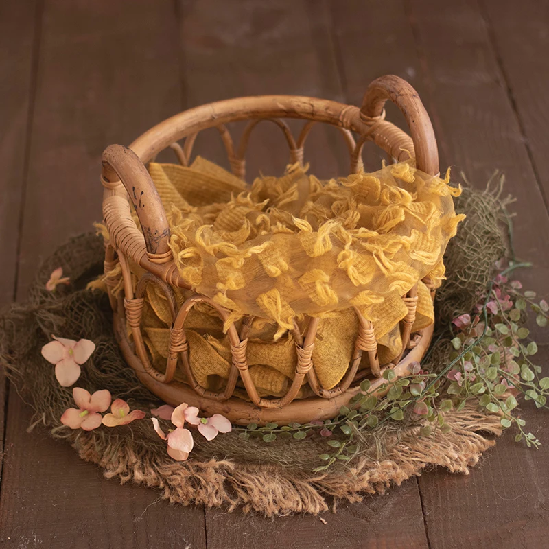 新生児用籐バスケット,写真アクセサリー,手作り家具,竹製椅子 - Home Decor Rattan のレビューと価格