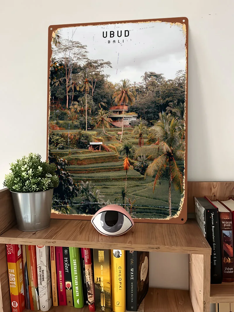 ウブドサイン有名な都市メタルポスター美的ルーム装飾男性用カス - Home Decor Ubud のレビューと価格