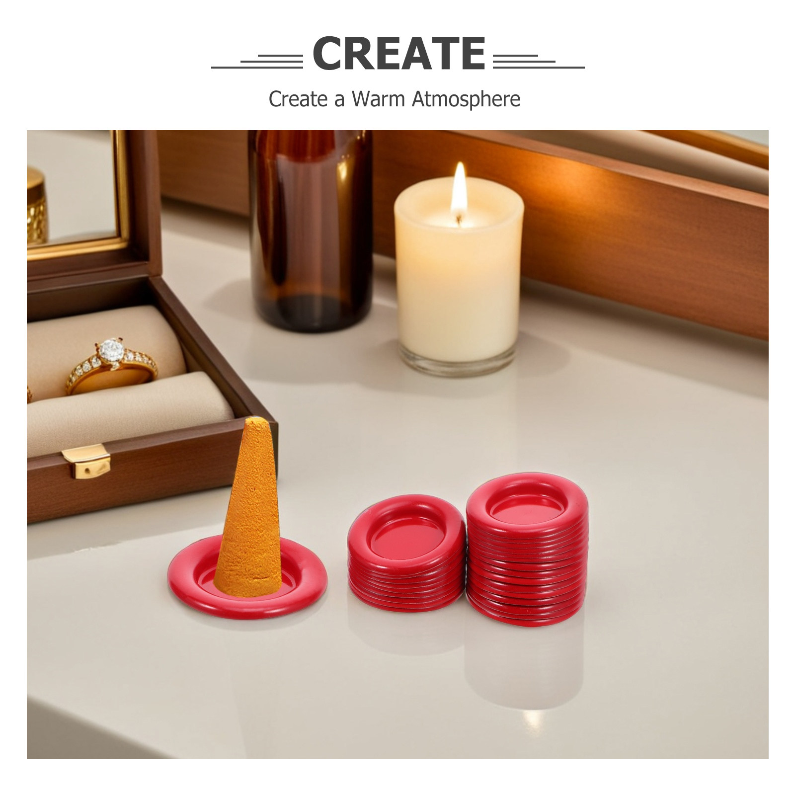 50個入り 小型金属製香炉 ボウル型タワー香炉 マインドフル - Incense Stick Holder のレビューと価格