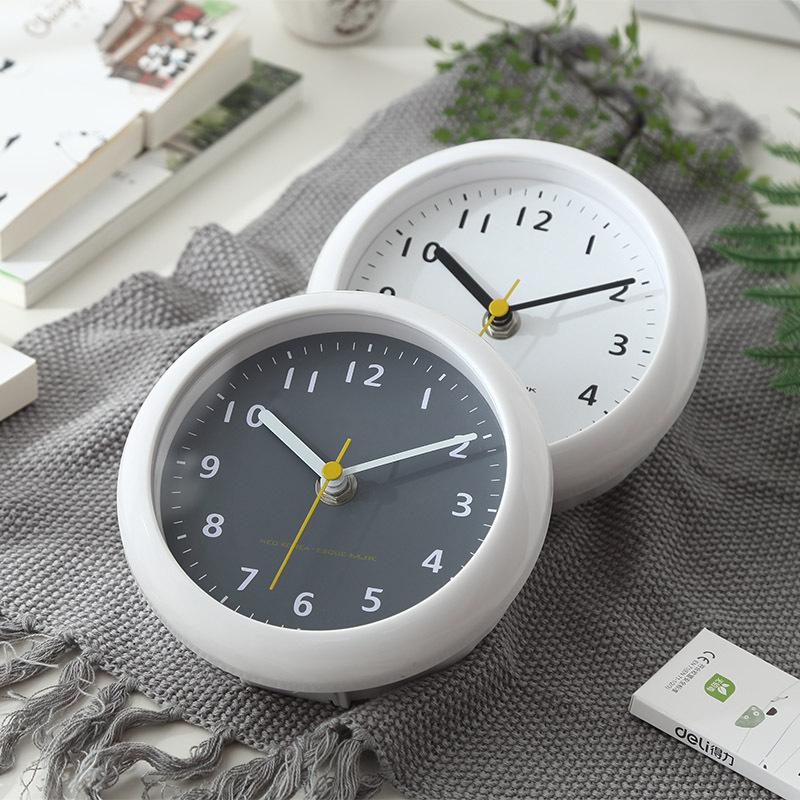 シンプルな浴室用防水吸盤式小型冷蔵庫シート時計飾り静音卓上6 - Wall Clock Silent のレビューと価格
