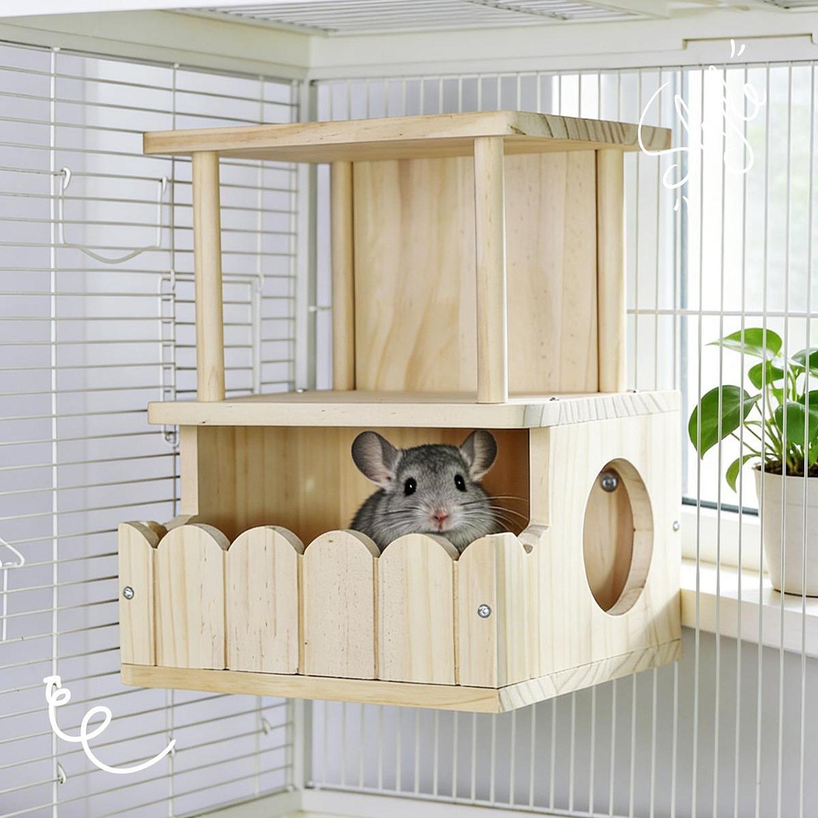 チンチラハウス木製隠れ家DIY組み立て式ハムスター飼育場おも - Home Decor Habitat のレビューと価格