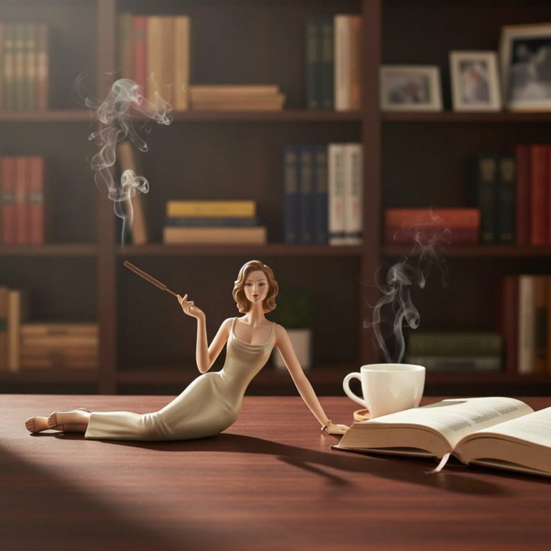 エレガントな女性像香炉ホルダー家庭用手作りアロマスティックホ - Incense Stick Holder のレビューと価格