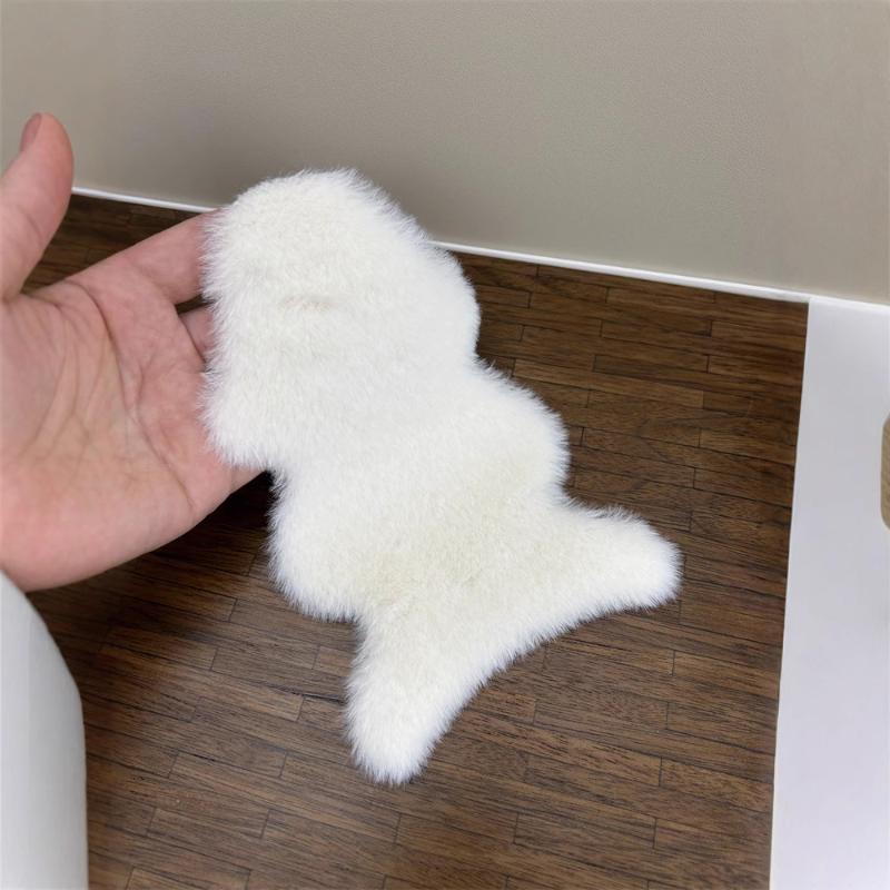 1/12 ドールハウス模造羊皮ぬいぐるみ敷物モデル寝室リビン - Cowhide Rug Faux のレビューと価格