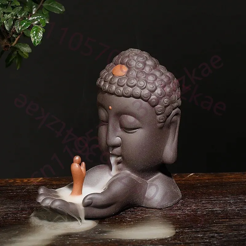 お香コーン 仏頭ホルダー 逆流香コーンバーナー お香スティッ - Incense Stick Holder のレビューと価格