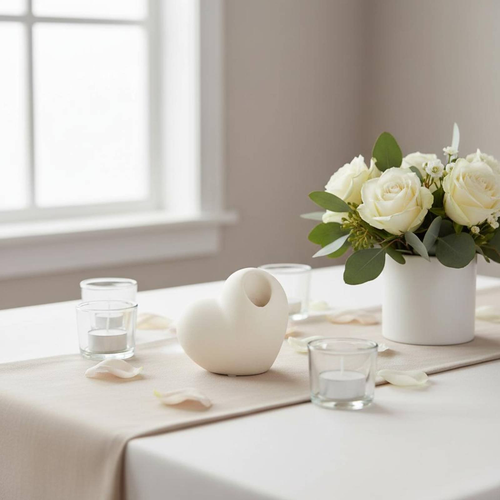 セラミックハートキャンドルスティック ロマンチックな装飾 ハ - Home Decor Minimalist Style のレビューと価格