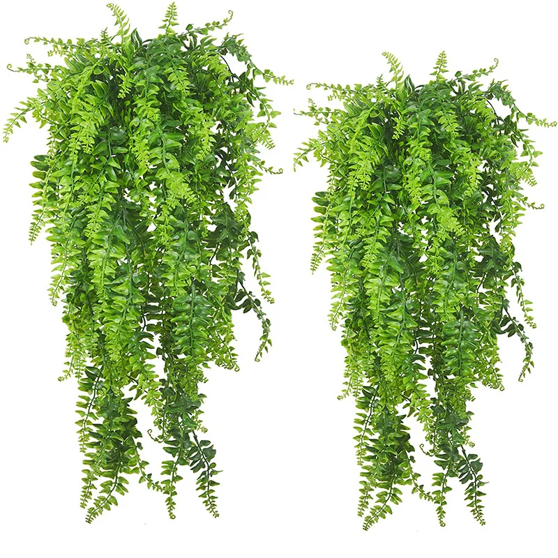 家の装飾のための造花,吊り下げられた壁の籐の植物,緑,90c - Home Decor Rattan のレビューと価格