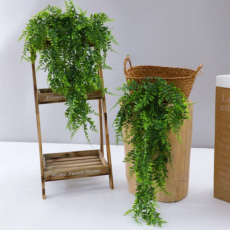 家の装飾のための造花,吊り下げられた壁の籐の植物,緑,90c - Home Decor Rattan のレビューと価格