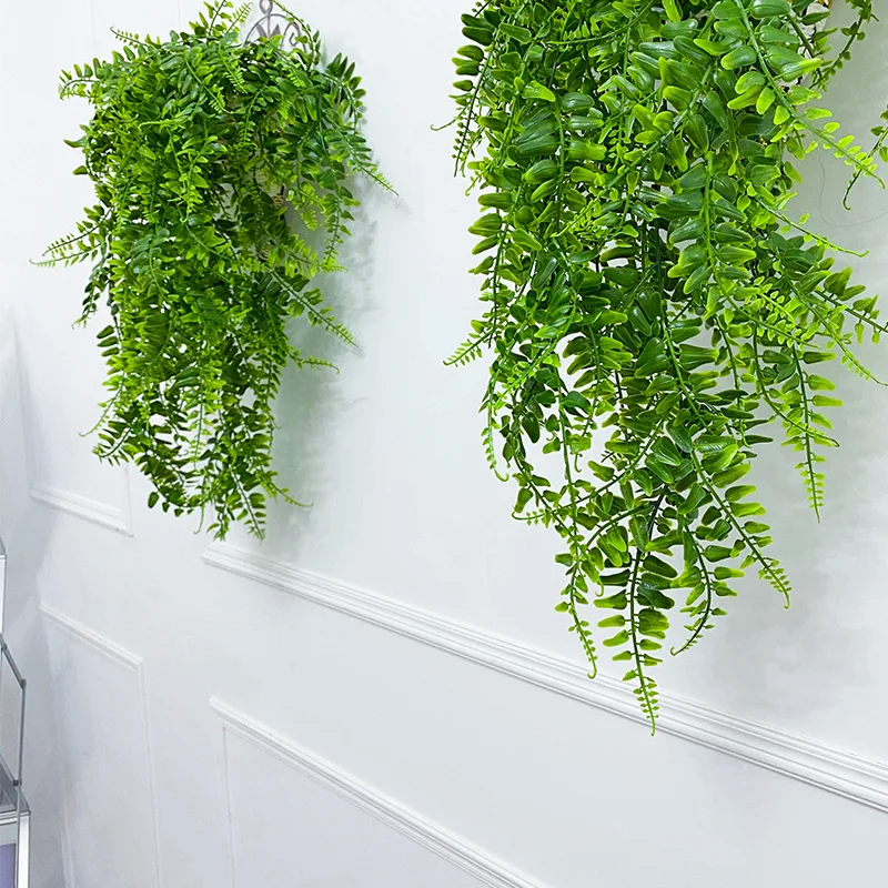 家の装飾のための造花,吊り下げられた壁の籐の植物,緑,90c - Home Decor Rattan のレビューと価格
