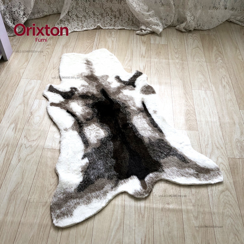 タイガープリントラグ カウレオパード タイガープリント牛革風 - Cowhide Rug Faux のレビューと価格