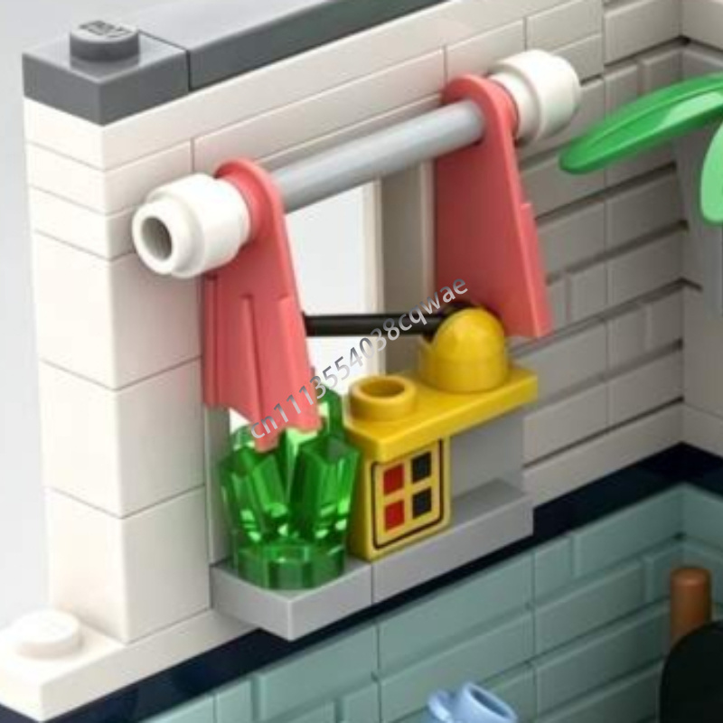 145 パーツ浴室生息地インテリアモデル MOC カスタムパ - Home Decor Habitat のレビューと価格