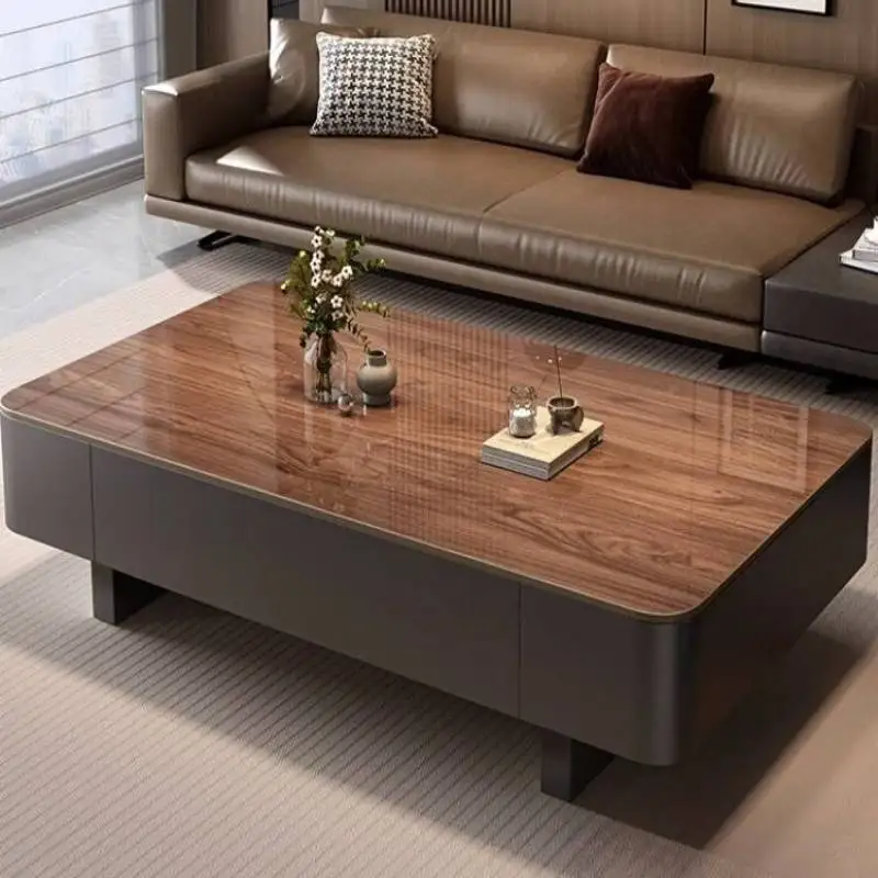 高品質の白いコーヒーテーブル長方形スタイルのモダンで豪華なコ - Home Decor Center のレビューと価格
