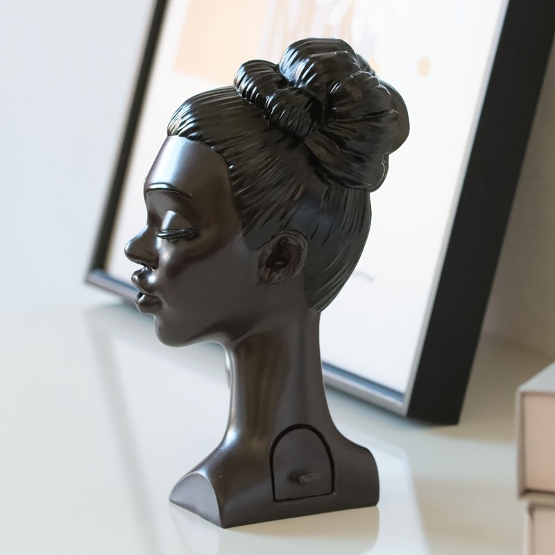 1PC ヘッドセンツヘッドインセンスバーナー - 黒人女性樹 - Incense Stick Holder のレビューと価格