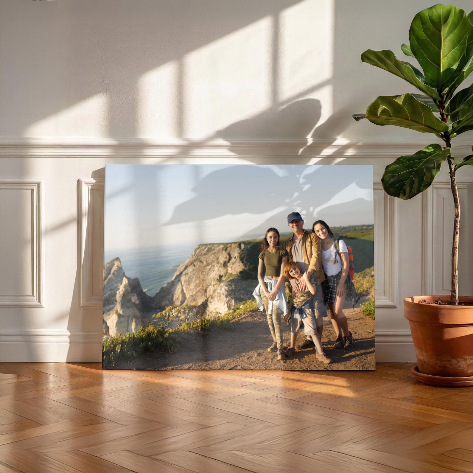 パーソナライズされた写真キャンバス、カスタムファミリーウォー - Home Decor For Wedding のレビューと価格