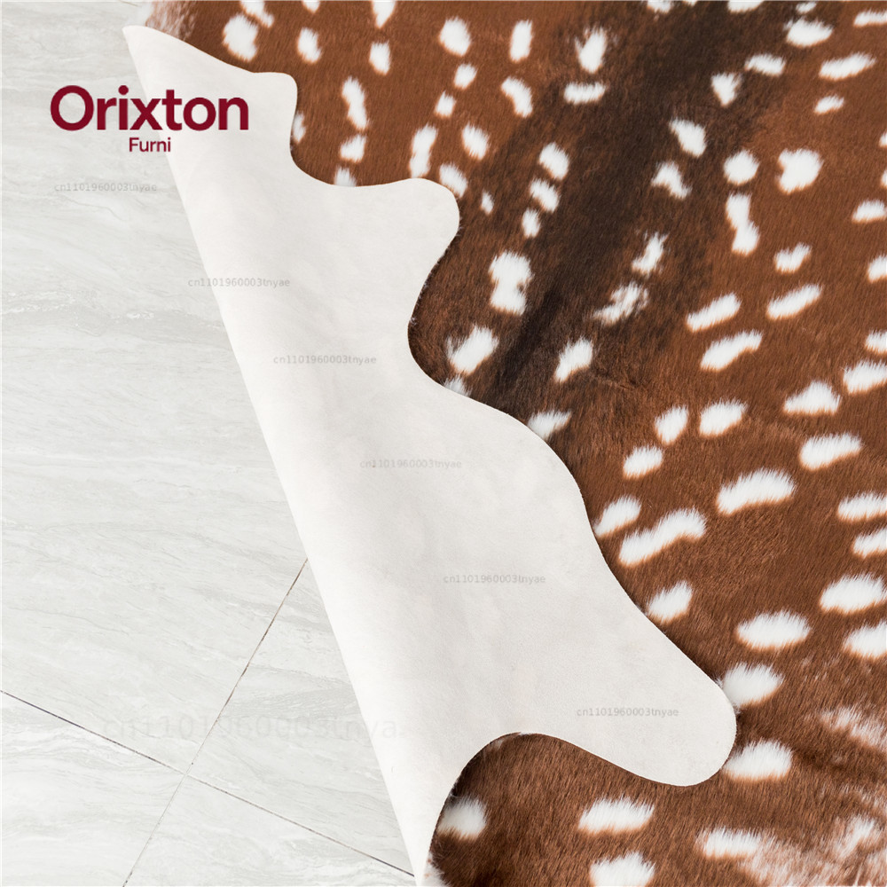 ファッションホットフェイクディアプリントカーペットベルベット - Cowhide Rug Faux のレビューと価格