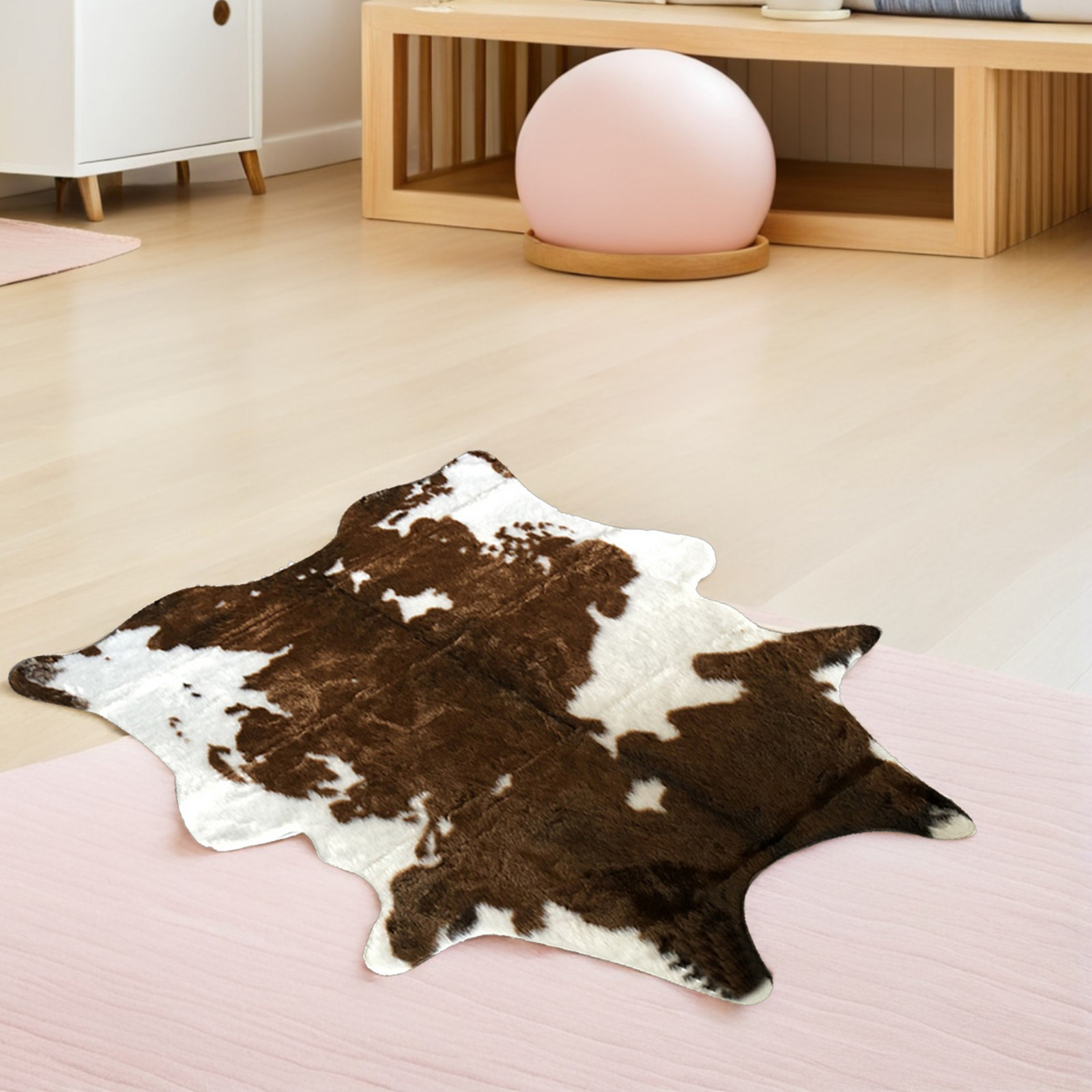 フェイクレザーカーペット牛革カーペット牛柄ラグアメリカンスタ - Cowhide Rug Faux のレビューと価格