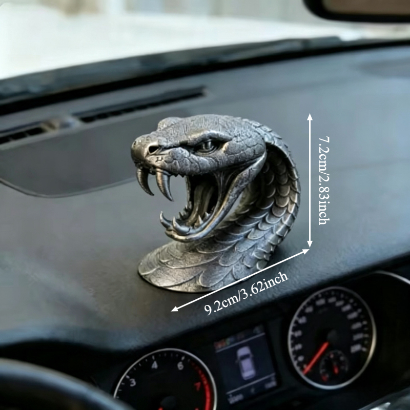 コブラの頭蓋骨彫刻、車や家のディスプレイ用ギフト、爬虫類飼育 - Home Decor Habitat のレビューと価格