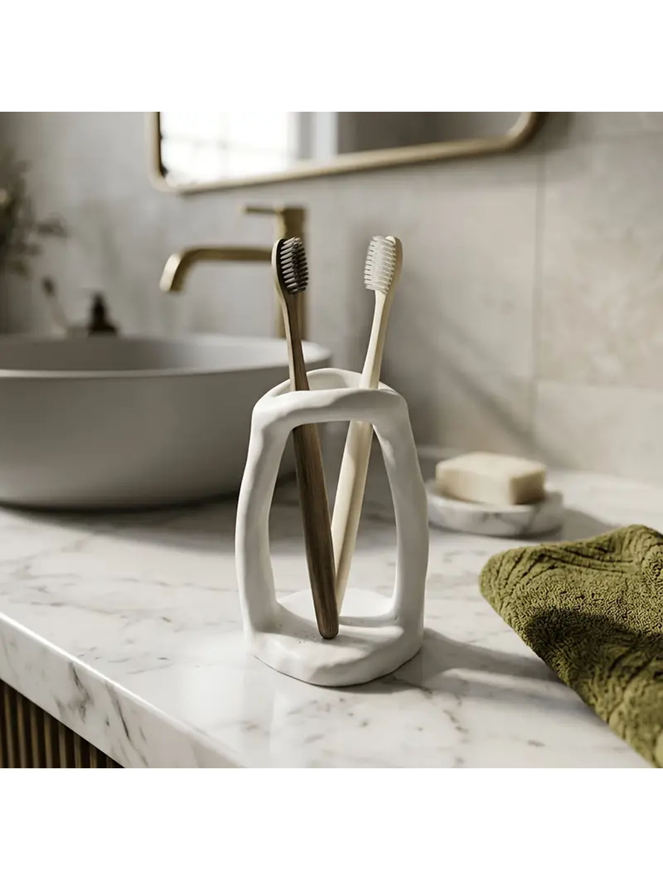 北欧スタイルのミニマリスト歯ブラシホルダー - 寝室や家の装 - Home Decor Minimalist Style のレビューと価格