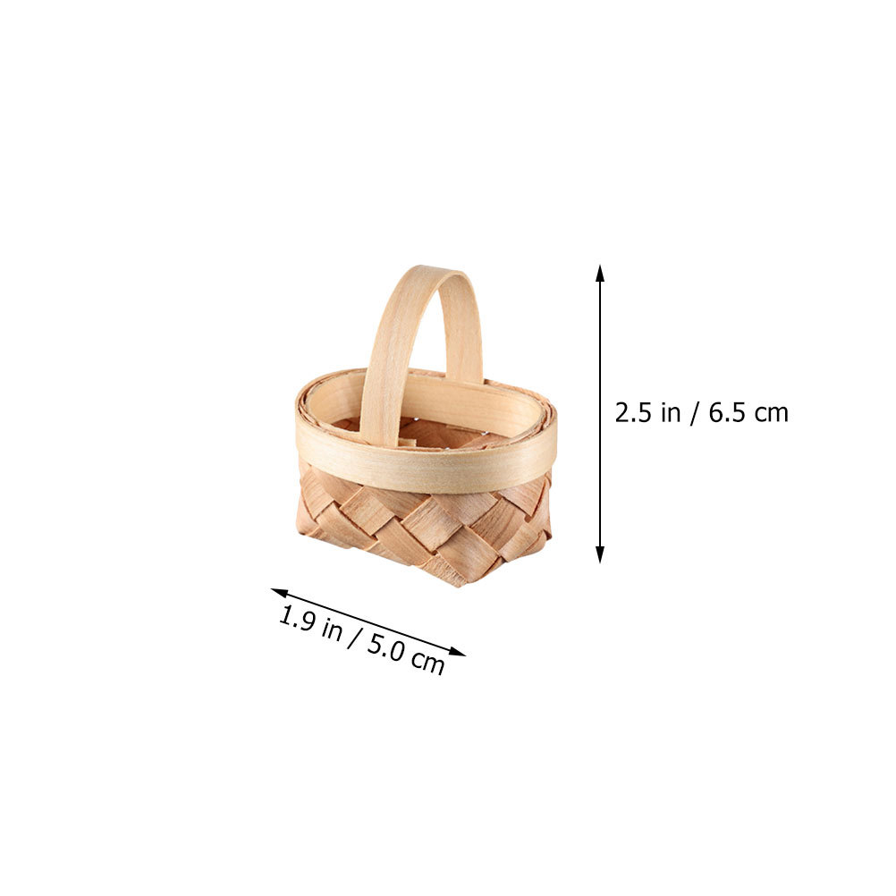 3 個ミニ織バスケット手作り籐収納バスケット装飾用キャンディ - Home Decor Rattan のレビューと価格