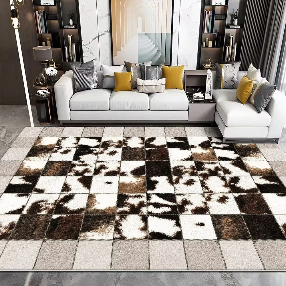 モダンなリビングルームの模造牛革カーペット,豪華なベッドルー - Cowhide Rug Faux のレビューと価格
