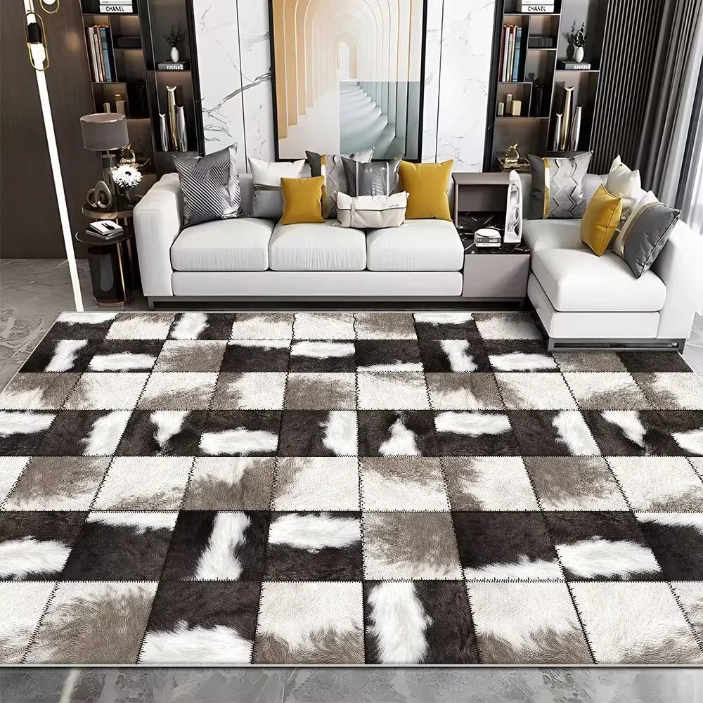 モダンなリビングルームの模造牛革カーペット,豪華なベッドルー - Cowhide Rug Faux のレビューと価格