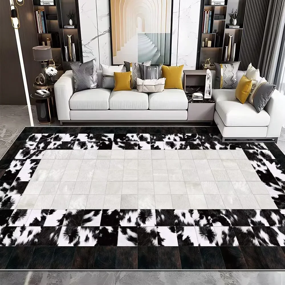 モダンなリビングルームの模造牛革カーペット,豪華なベッドルー - Cowhide Rug Faux のレビューと価格