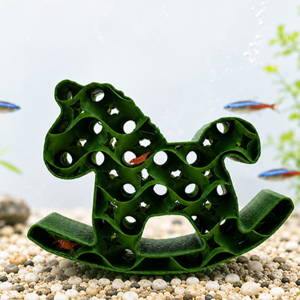 創造的な3Dプリント魚用中空シェルター、馬型シミュレーション - Home Decor Habitat のレビューと価格