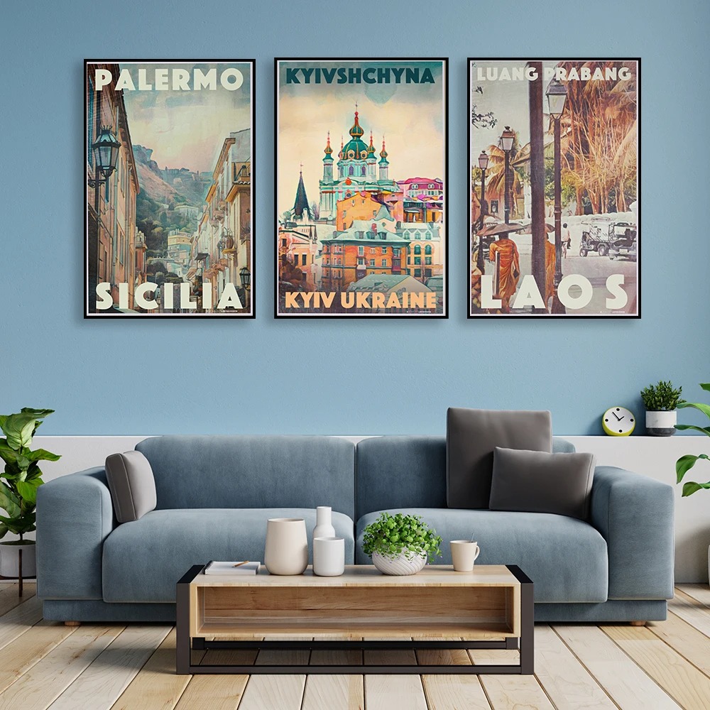 家と寝室の装飾のための旅行キャンバスの絵画、オフィスのための - Home Decor Yerevan のレビューと価格