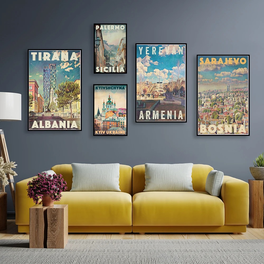 家と寝室の装飾のための旅行キャンバスの絵画、オフィスのための - Home Decor Yerevan のレビューと価格