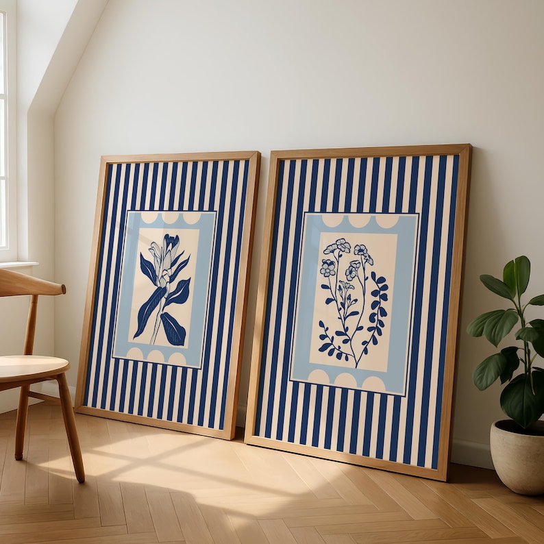 2枚セット ボヘミアンスタイル 植物アート キャンバスプリン - Home Decor Minimalist Style のレビューと価格